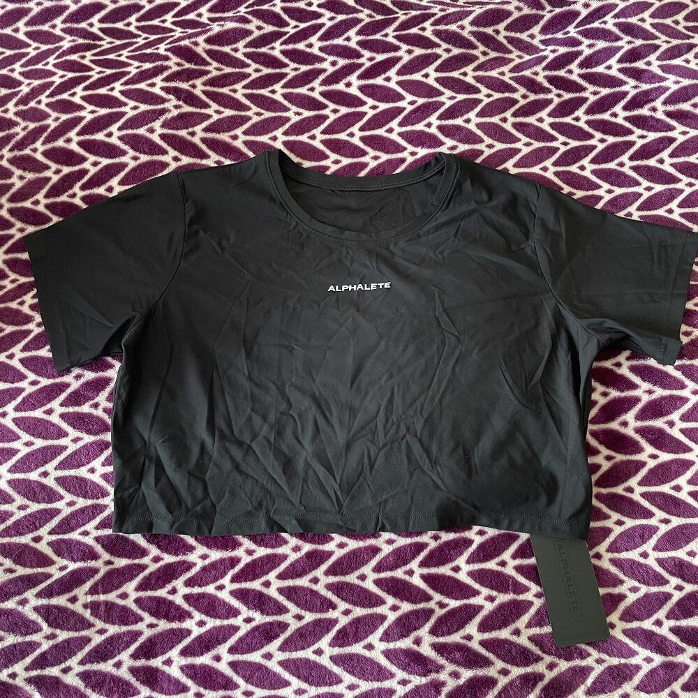 Alphalete Mesh Crop Tee Medium